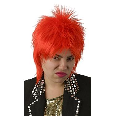 Imagem de City Costume Wigs Peruca De Fantasia Mullet Vermelho Ziggy Stardust Bowie