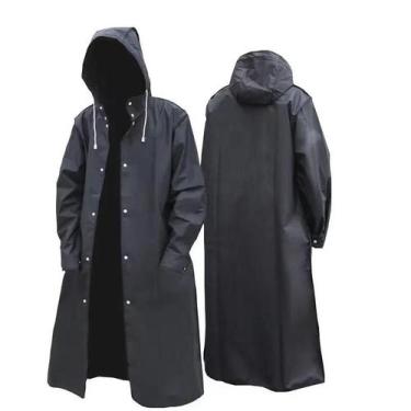 Imagem de Jaqueta De Chuva Longa Com Capuz Impermeável plus Size Unissex, Poncho
