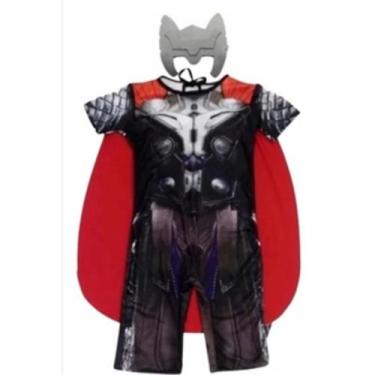 Imagem de Fantasia Infantil Roupa Thor duas Máscara e martelo - MWM MODAS, Tradi