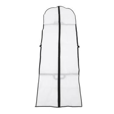 Imagem de Generic Capa de Poeira de Vestuário, Sacola de Roupa Prática para Ternos (Branco)