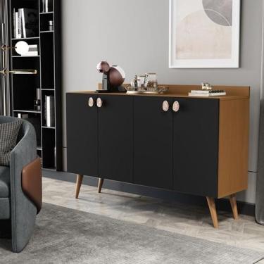 Imagem de Aparador Sala 4 Portas Buffet Cantinho Cafe Barbara Pés Palito - Vária