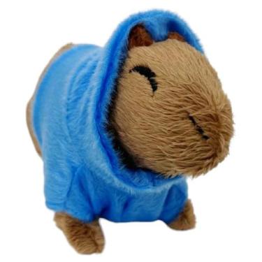 Imagem de Pelucia Capivara Adorável Amei Fofa Filó Bailarina Capuz Xadrez Divers