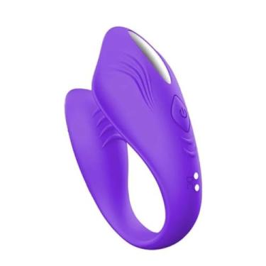Imagem de Vibrador De Casal Ela App Bluetooth 9 Vibrações Vibrador Recarregável Discreto [ROXO] 7388