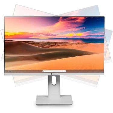 Imagem de Monitor 23,8" Goldentec GT Full HD Branco, 120Hz, ajuste de altura e rotação