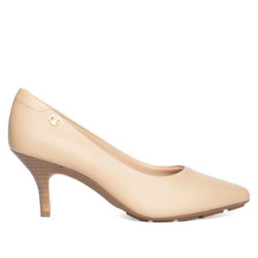 Imagem de Scarpin Feminino Modare Napa Salto Baixo Bege Claro, Bege, 35