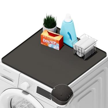Imagem de SEIRI 1 Peça De Capa Para Lavadora E Secadora, 26" X Protetor Silicone, Antiderrapante, À Prova D'Água, Máquina Lavar, Lavar Roupa Cozinha (Cinza Escuro)