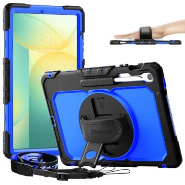 Imagem de Timecity Capa para tablet Samsung Galaxy Tab S10 FE+/S10 FE Plus 5G 2025 protetora de 13 polegadas, capa resistente à prova de choque com suporte para caneta S, suporte, protetor de tela, alça de mão