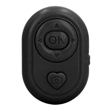 Imagem de Bluetooth 4.0 GNATE REMOTO Câmera sem fio Controle remoto Página Turner Crie fotos de fotos incríveis Mãos grátis (Preto)