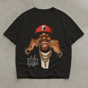 Imagem de Camiseta Masculina Camisa Oversized Street Dia Dia Academia - Helvog, 