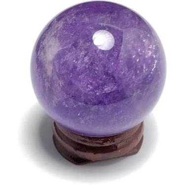 Imagem de Esfera De Ametista Bruta De Cristal Natural Bola De Ametista Roxa Natural