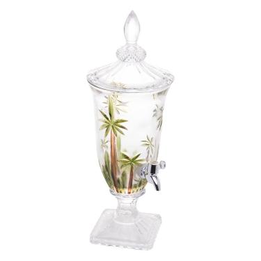 Imagem de Suqueira de Cristal Ecológico Wolff Palm Tree 2L Handpaint com Pé e Tampa 