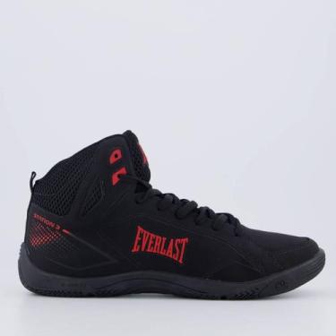 Imagem de Tênis Everlast Station 3 Preto e Vermelho, 42