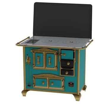 Imagem de Fogao a Lenha Venax n 2 Imperador Turquesa SE