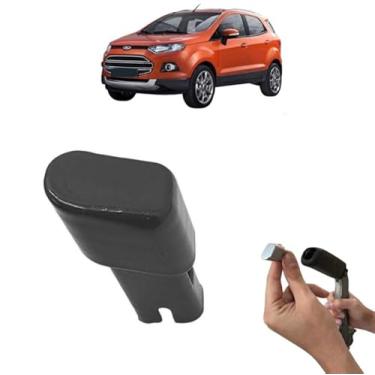 Imagem de Botão Pino Trava Alavanca Freio De Estacionamento Compatível Com Eco sport Storm 2007 Á 2014 (BLACK PIANO)