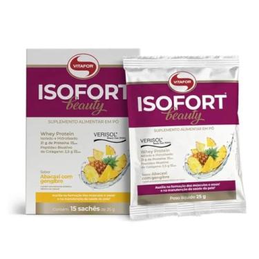 Imagem de Isofort Beauty - 15 Sachês 25g Abacaxi Com Gengibre - Vitafor