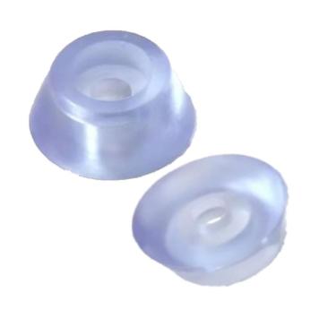 Imagem de Kit 50 Peças Transparente Para Pé De Móveis Silicone 19x8mm