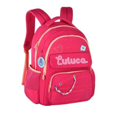 Imagem de Mochila De Costas Luluca Juvenil Meninas Escolar - Rosa