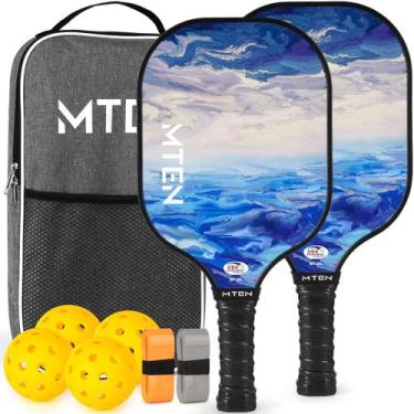 Imagem de Conjunto de pás Pickleball aprovado pela MTEN USAPA com bolas e bolsa