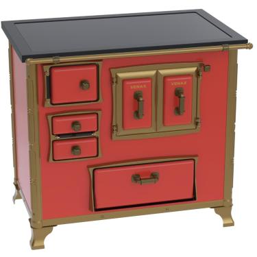 Imagem de Fogao a Lenha Venax GII n 2 Renaissance Premium Vermelho SD