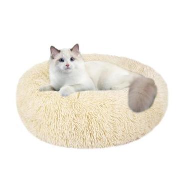 Imagem de Cama para animais de estimação Nisrada redonda lavável para gatos e cã