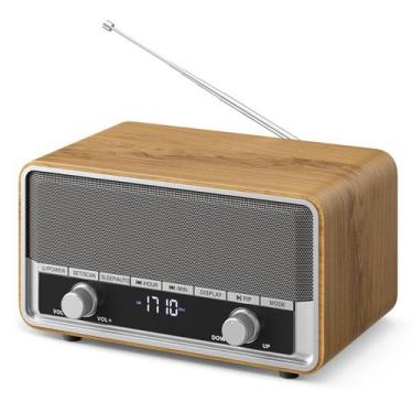 Imagem de Alto-falante Bluetooth Clock Radio Audiocrazy AM FM preto
