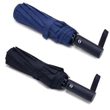 Imagem de Guarda-chuva de viagem PFFY Windproof Auto Open/Close, pacote com 2 un