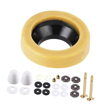 Imagem de Fenteer Kit de substituição de anel de cera para vaso sanitário, conjunto de anéis de vaso sanitário extra grossos de alto desempenho, para canos de drenagem