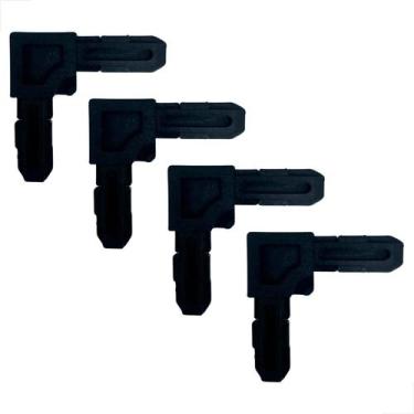 Imagem de Conjunto Canto Tela Mosqueteira Cx-003 Preto 20 Unidades - Fast Vidros