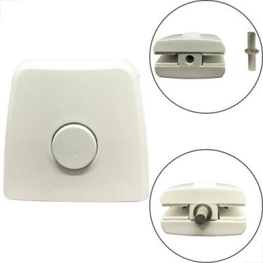 Imagem de Dobradiça Horizontal Basculante 1123 Vidro Temperado Branco