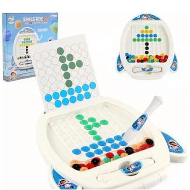 Imagem de Lousa Infantil Magnética Espacial 14 Desenhos Braskit