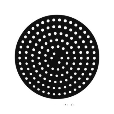 Imagem de Forro Protetor Redondo Para Air Fryer Fritadeira De Silicone Tapete Gr