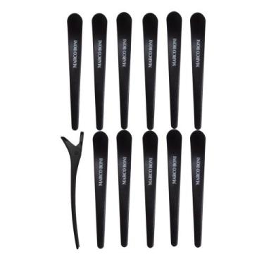 Imagem de Kit 12 unidades prendedor de cabelo bico de pato marco boni