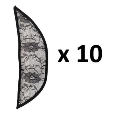 Imagem de 10 Telas Base Para Confecção De Aplique Tic Tac Renda Preta - Lynx pro