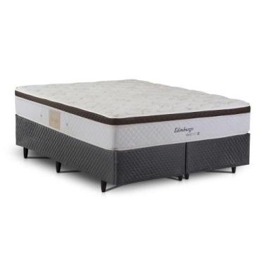 Imagem de Cama Box Queen Size Herval Edimburgo com Molas Maxspring, 64x158x198 c
