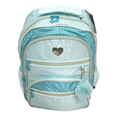 Imagem de Mochila Kika De Bolinha Feminina Escolar Reforçada Juvenil  - D'PRESEN