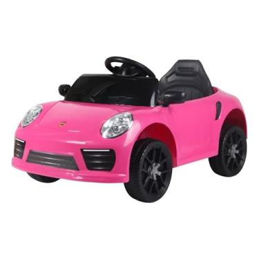 Imagem de Carrinho Eletrico Infantil Menina Rosa com Controle Remoto 2 Lugares para Crianças a Partir de 3 Anos