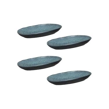 Imagem de Conjunto de Travessas Ovais Grandes Porto Brasil Orgânico Night Sky 32x16cm - 4 Peças