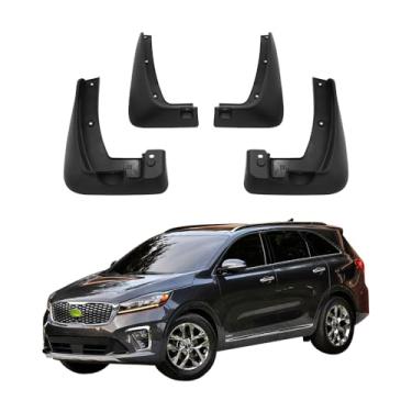 Imagem de 4 Pces Para-Lamas para Automóveis, Protetor de Lama Resistente do Respingo Plástico de Proteção Reforçada compatível com Kia sorento 2015 2016 2017 2018