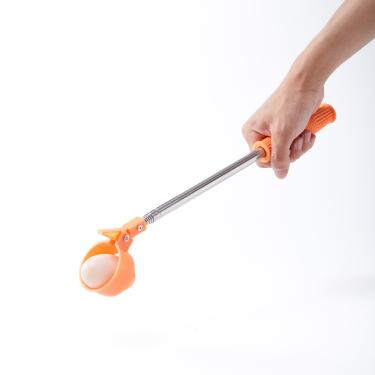 Imagem de Pegador de ovos para ovos de galinha – Ferramenta extensível de coleta de ovos de aço inoxidável com alça antiderrapante, levantador de ovos de longo alcance para coletar ovos frescos de galinheiro