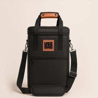 Imagem de Bolsa Térmica Para Transporte Bebidas Wine Bag Com Alça de Ombro 4 Gar
