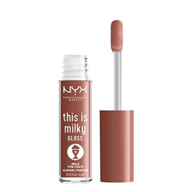 Imagem de NYX PROFESSIONAL MAKEUP Este é o brilho leitoso, brilho labial com hidratação de 12 horas, vegano - Milk The Coco (chocolate escuro)
