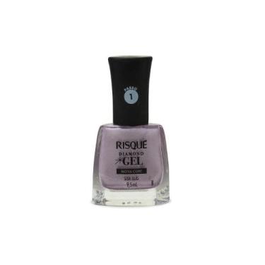 Imagem de Esmalte Metálico Diamond Gel Seda Lilás 9,5ml - Risque