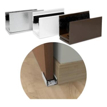 Imagem de 2X Pino Guia Para Porta De Correr De Madeira 8Cm 3 Cores Mai