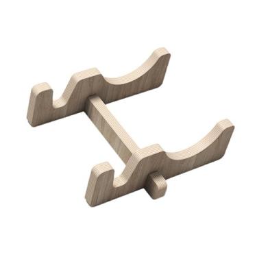 Imagem de Generic Suporte de skate para skate, presente para skatistas, suporte de chão, versátil, armazenamento de skate de madeira para wakeboard, ambiente interno,