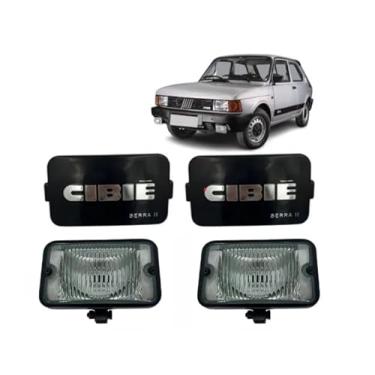 Imagem de Par Farol De Milha Auxiliar + Tampa Preta Cibié Serra Ii 2 Opala