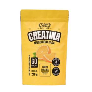 Imagem de Creatina monohidratada sabor laranja 210g fp - Flora pura