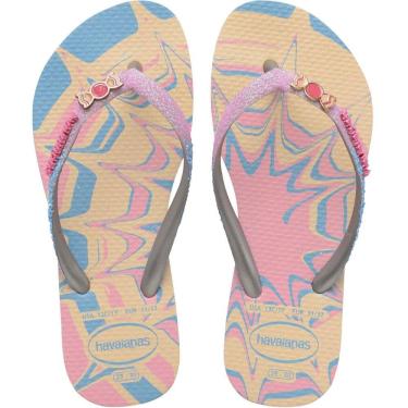 Imagem de Chinelo Dedo Infantil Menina Borracha Havaianas Kids Slim Glitter II
