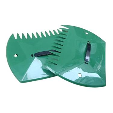 Imagem de Generic Coletores de folhas, pás de folhas, ancinhos manuais, ferramentas de jardinagem para grama de jardim, trabalho no quintal, de folhas cortadas, Retângulo Verde Escuro