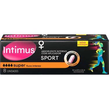 Imagem de Absorvente Interno Intimus Sport Super com Aplicador 8 unidades