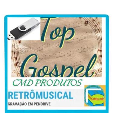 Imagem de Pen drive 8gb com Músicas = Top Gospel (mp3) - CMD 08